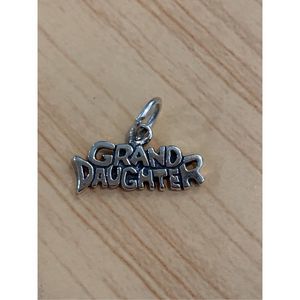 925 Granddaughter Sterling Silver Jewelry Charm